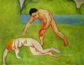 Sátiro y ninfa 1909 Desnudo abstracto